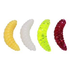 OriGlam 100pcs Fresh Water Fishing Bait, Soft Plastic Worms, Bass Fishing Worms, Soft Bait Shad Fishing Lures, Worm Baits