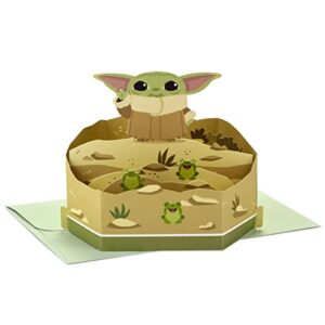 hallmark star wars pop up birthday card (baby yoda), may the 4th paper wonder 3d card