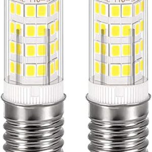 SZHZBZW E17 Led Bulb Kei 125V 40W Equivalent Microwave Oven Light Appliance Bulbs Non-Dimmable Daylight White 6000K 2 Pack