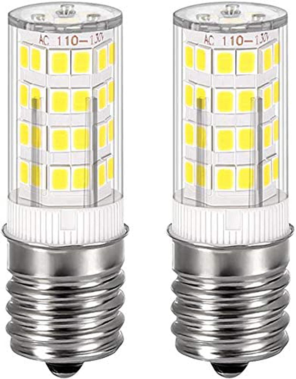 SZHZBZW E17 Led Bulb Kei 125V 40W Equivalent Microwave Oven Light Appliance Bulbs Non-Dimmable Daylight White 6000K 2 Pack