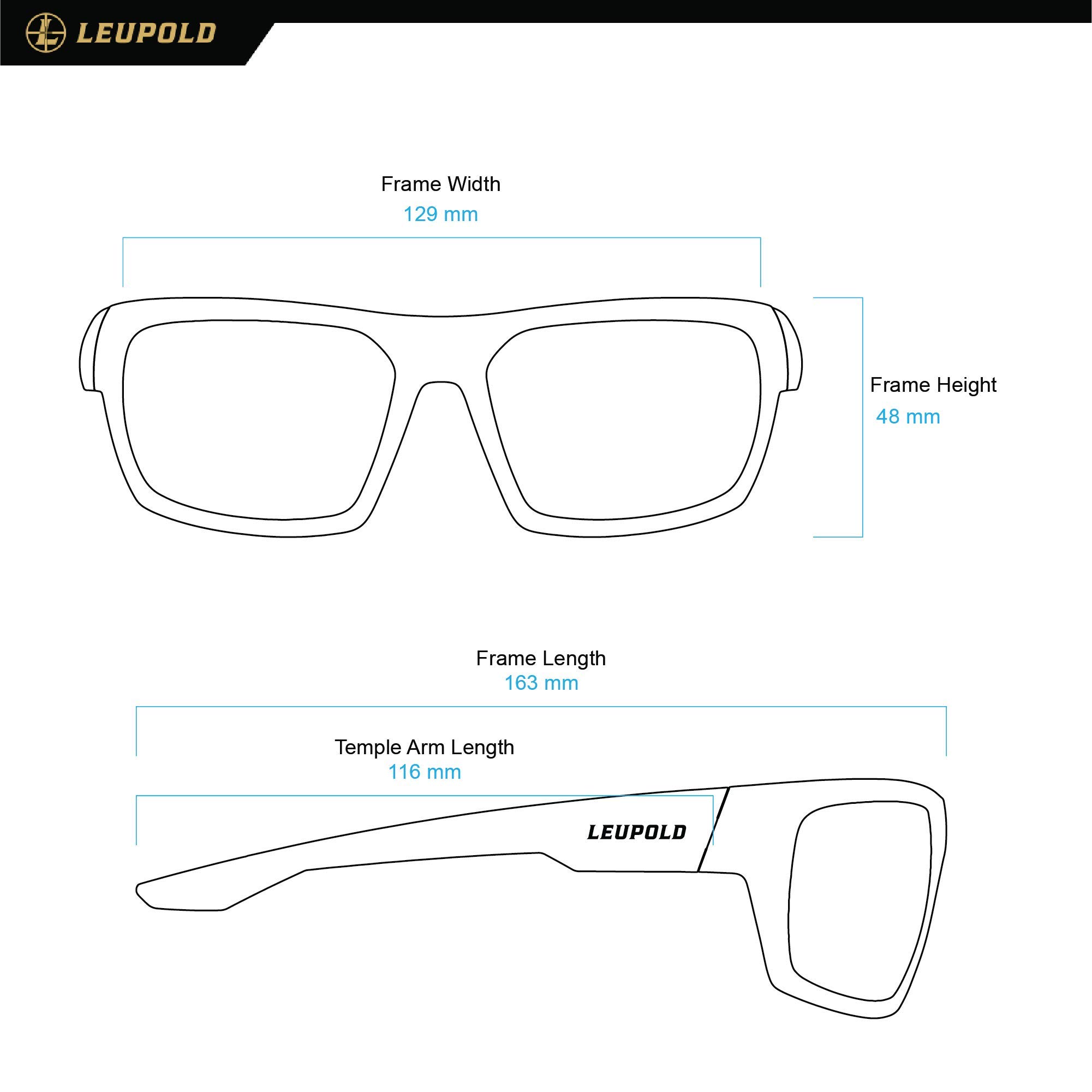 Leupold Packout Performance Eyewear with Matte Tortoise Frames and Blue Mirror Polarized Lenses