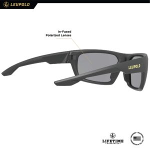 Leupold Packout Performance Eyewear with Matte Tortoise Frames and Blue Mirror Polarized Lenses