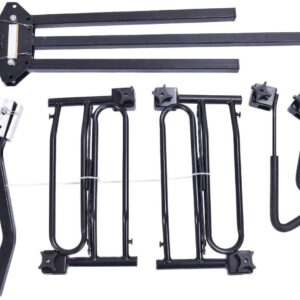 Goplus 2-Bike Hitch Mounted Rack, Hitch Bike Rack Carrier Fits 1-1/4" and 2" Hitch Receivers, Tray Style Smart Tilting Design Bicycle Rack