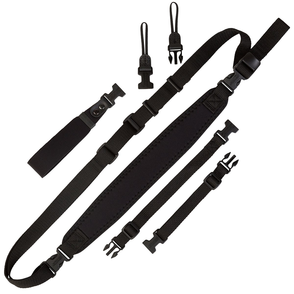 OP/TECH USA Camera Strap Kit with Uni-Loop System Connectors, Black