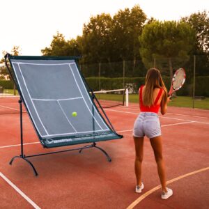 Tennis Rebounder Net - Rebound Wall for Racquet Sports - for Pickleball Paddle Squash Racquetball Table Tennis -Portable Backboard for Indoor & Outdoor Training SIBOASI