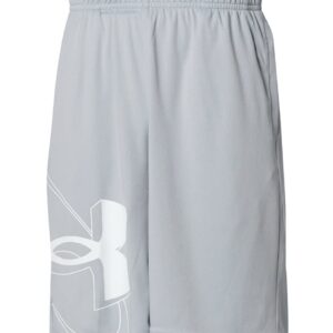 Under Armour boys Prototype 2.0 Shorts , Mod Gray (011)/White , Youth Small