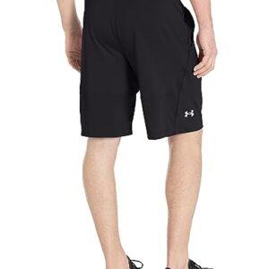 Under Armour mens Raid 2.0 Wokout Gym Shorts , Black (001)/White , Large