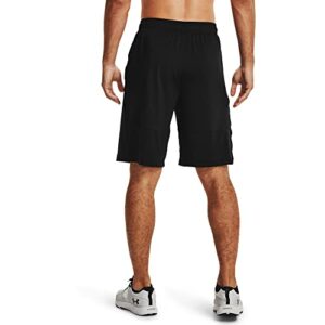 Under Armour mens Raid 2.0 Wokout Gym Shorts , Black (001)/White , Large