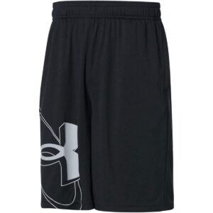 Under Armour boys Prototype 2.0 Shorts , Black (001)/Mod Gray , Youth Large