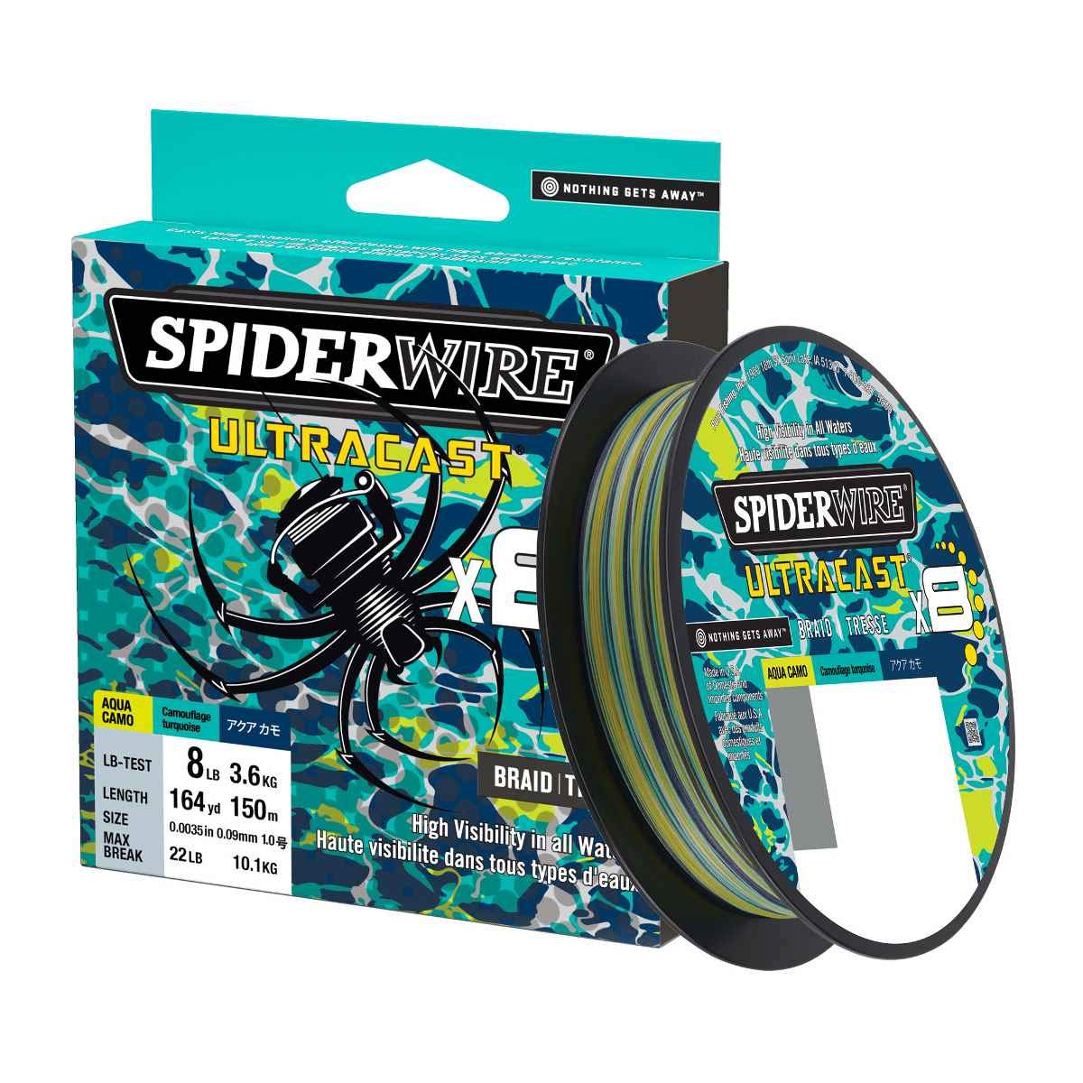 SpiderWire Ultracast Braid Aqua Camo 0.006in | 0.15mm