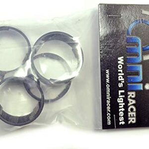 OMNI Racer Worlds LIGHTEST Bicycle Carbon Headet Spacers Set 1-1/8" 2,3,5,10,15,20mm Matte Flat Finish