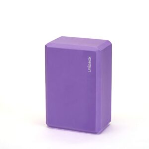 Unipack High Density EVA Foam Yoga Block 9" x 6" x 4" (2PK Purple)