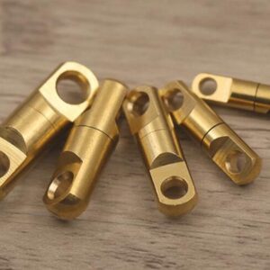 ZHONGJIUYUAN 20-Pack 5mm Ball Bearing Swivels, Brass High Strength Ball Bearing Swivel, Saltwater Fishing Tackle Swivels Connectors,Keychain Rotating Connector