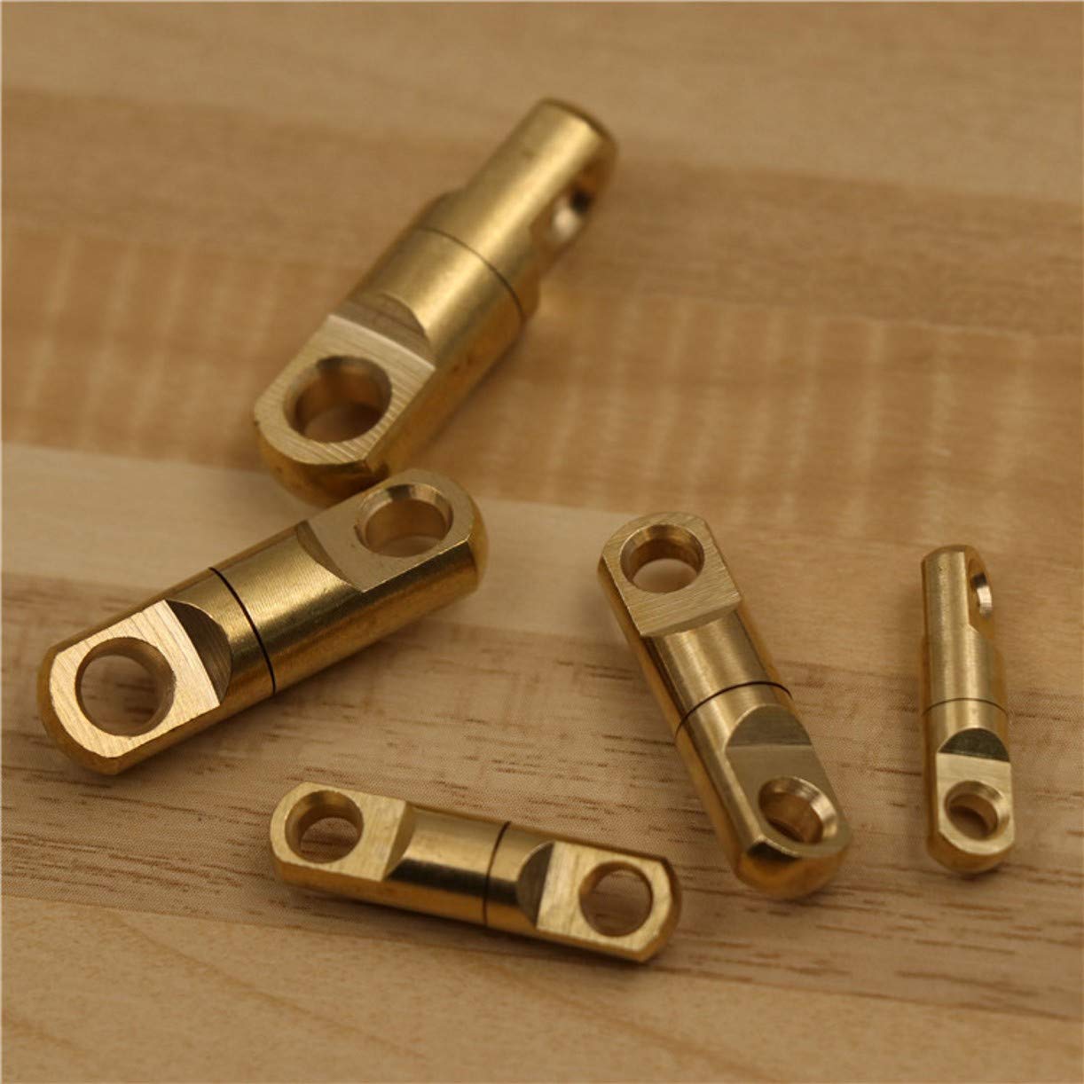 ZHONGJIUYUAN 20-Pack 7mm Heavy Duty Ball Bearing Swivel, Fishing Swivels, Brass Fishing Hook Line Connector, Fishing Tackle Accessories,Keychain Rotating Connector