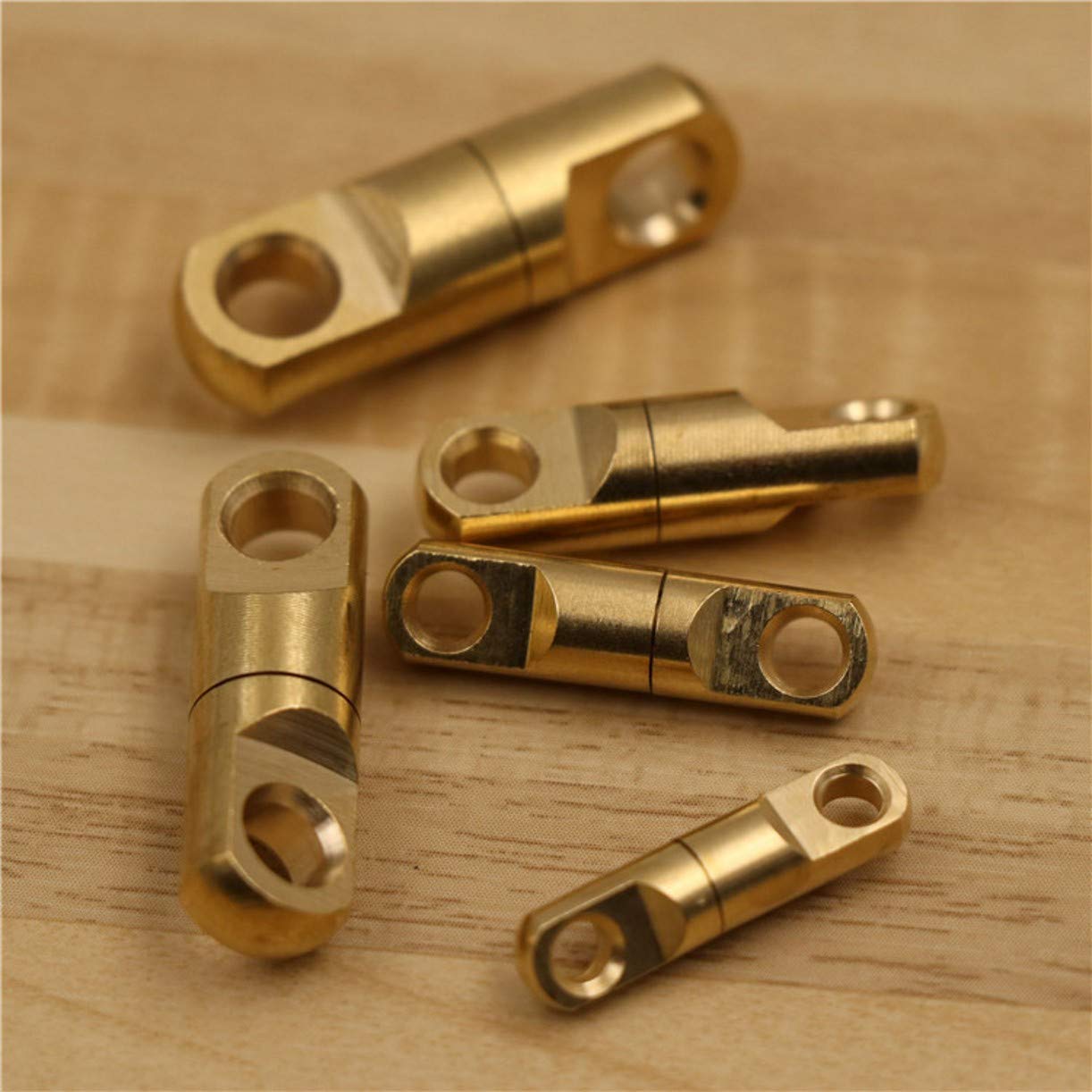 ZHONGJIUYUAN 20-Pack 7mm Heavy Duty Ball Bearing Swivel, Fishing Swivels, Brass Fishing Hook Line Connector, Fishing Tackle Accessories,Keychain Rotating Connector