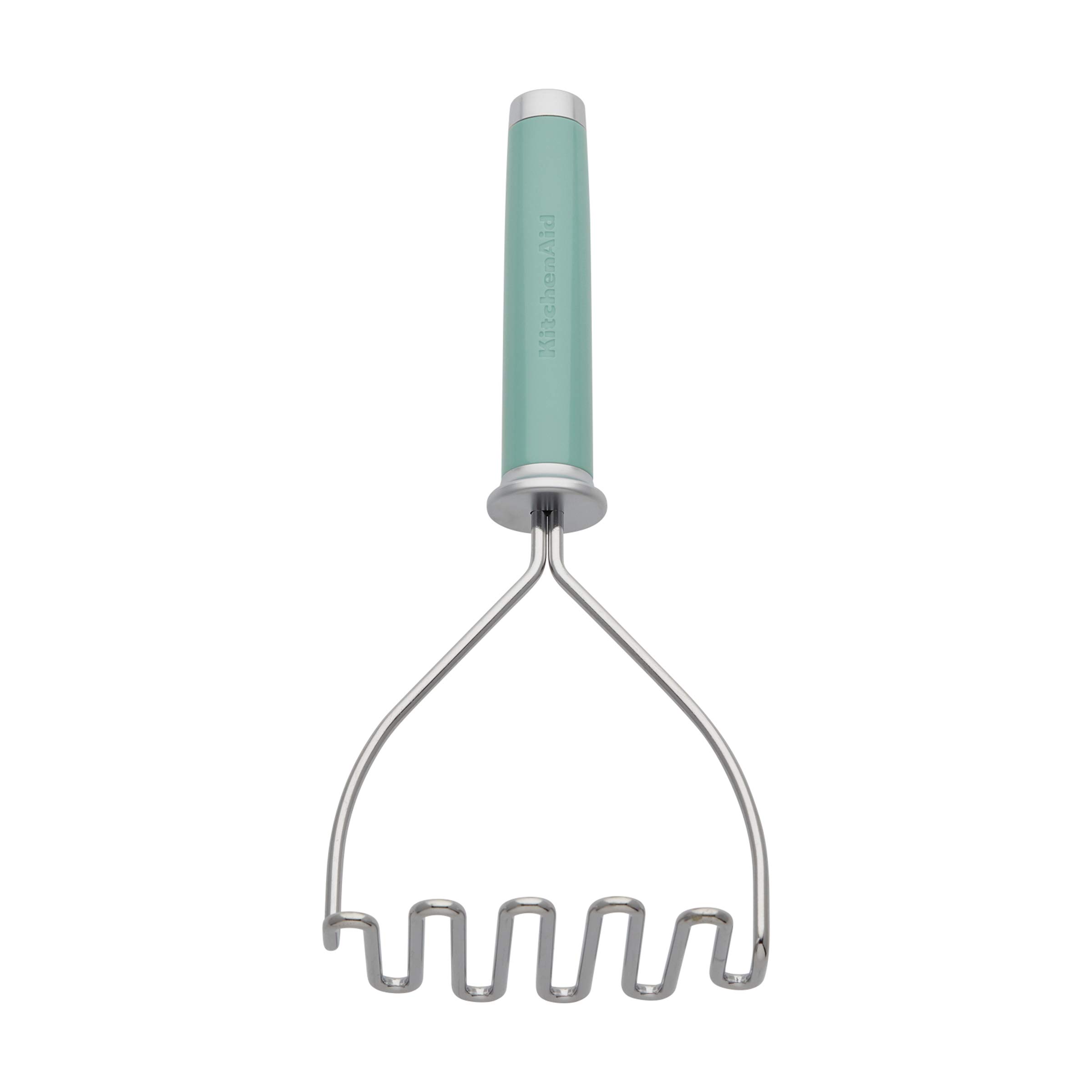 KitchenAid Gourmet Stainless Steel Wire Masher, 10.24-Inch, Aqua Sky