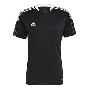 adidas men's tiro 21 training jersey, black, medium