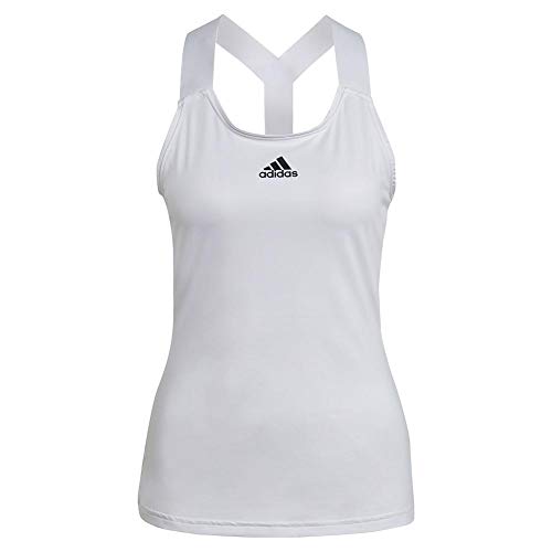 adidas womens Y-TANK White/Black Medium