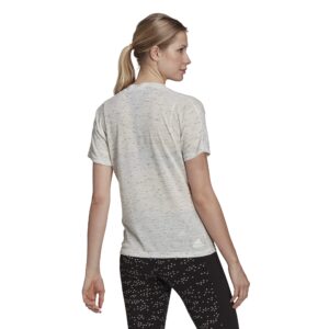 adidas womens Win 2.0 Tee White Melange 2X