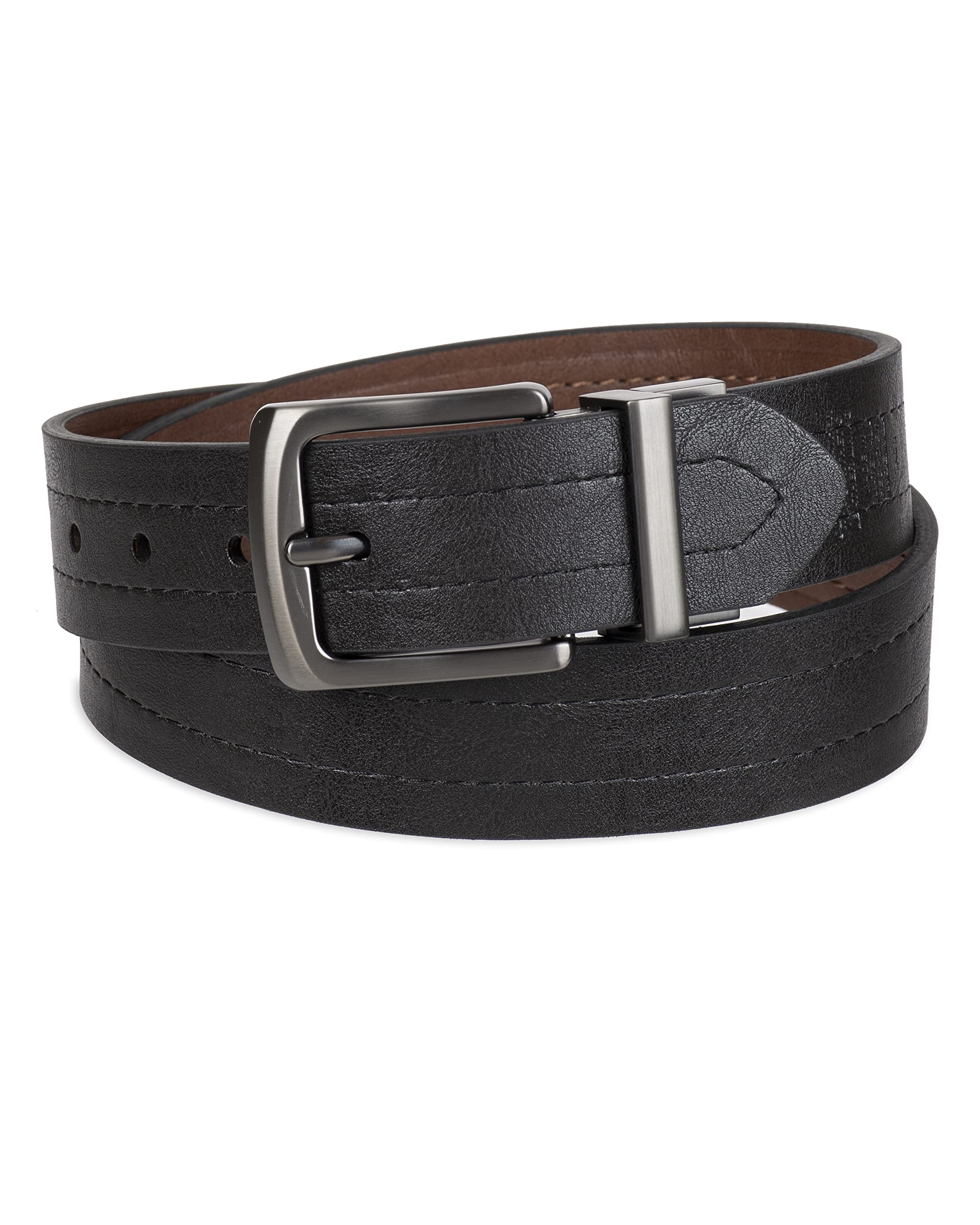 Levi's Men's Reversible Casual Jeans Belt, Brown/Black 1, Large (38-40)