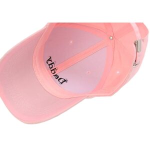 Foetest Cap Adjustable Baseball Cap Daddy Hat Headdress Dad-Cap Hat Sunhat Hip-Hop Flat Snapback Pink