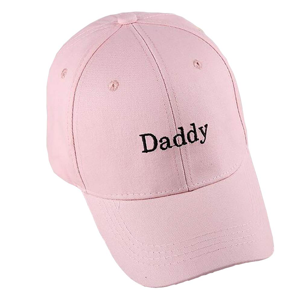 Foetest Cap Adjustable Baseball Cap Daddy Hat Headdress Dad-Cap Hat Sunhat Hip-Hop Flat Snapback Pink