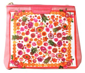 estee lauder cosmetics makeup travel bag (amba living x estee lauder ≈ coral print)