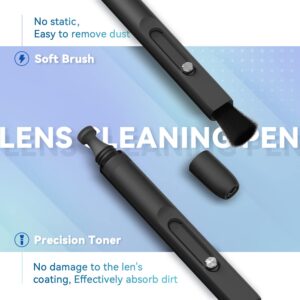 Lens Cleaning Pen Compatible with Quest 2 Pro Quest 3 Apple Vision Pro, Optical Lens Dust and Fingerprint Cleaning for Valve Index, PSVR 2, HTC Vive, Pico 4, Pimax VR Headset, DJI Drone and Cameras