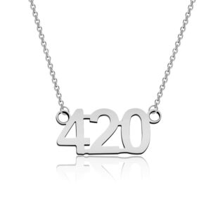 tgbje 420 necklace 420 science gift thc gift cbd gift pot lovers gift cannabis gift cbd pot weed gift (420 necklace)