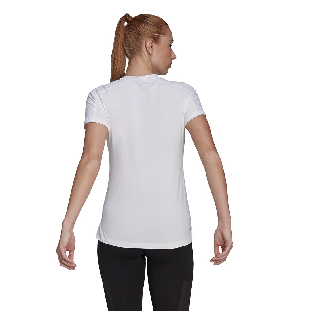 adidas womens Motion Tee White/Black X-Large