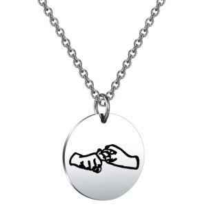 bekech asl necklace friendship in sign language charm pendant necklace sign language jewelry asl friendship gift asl bff gift