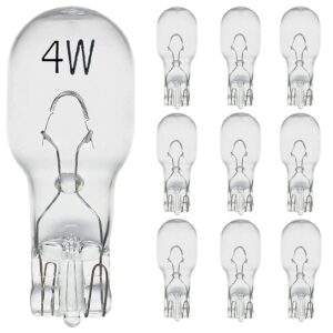 diximus - landscape light bulbs，low voltage light bulbs, t5 malibu bulbs 4w, garden light bulbs 12v, wedge base, landscape bulbs 10 pack