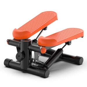 stepper exercise equipment,small indoor mini fitness stepping machine climbing machine portable smart counting metal structure + pvc plastic (color : orangea, size : 43 * 43 * 20cm)