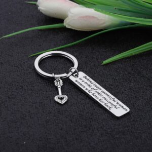 CYTING Tribe Gift Tribe Keychain with Love Heart Arrow Charm Tribe Jewelry Inspirational Gift for Friend Family Team Gift