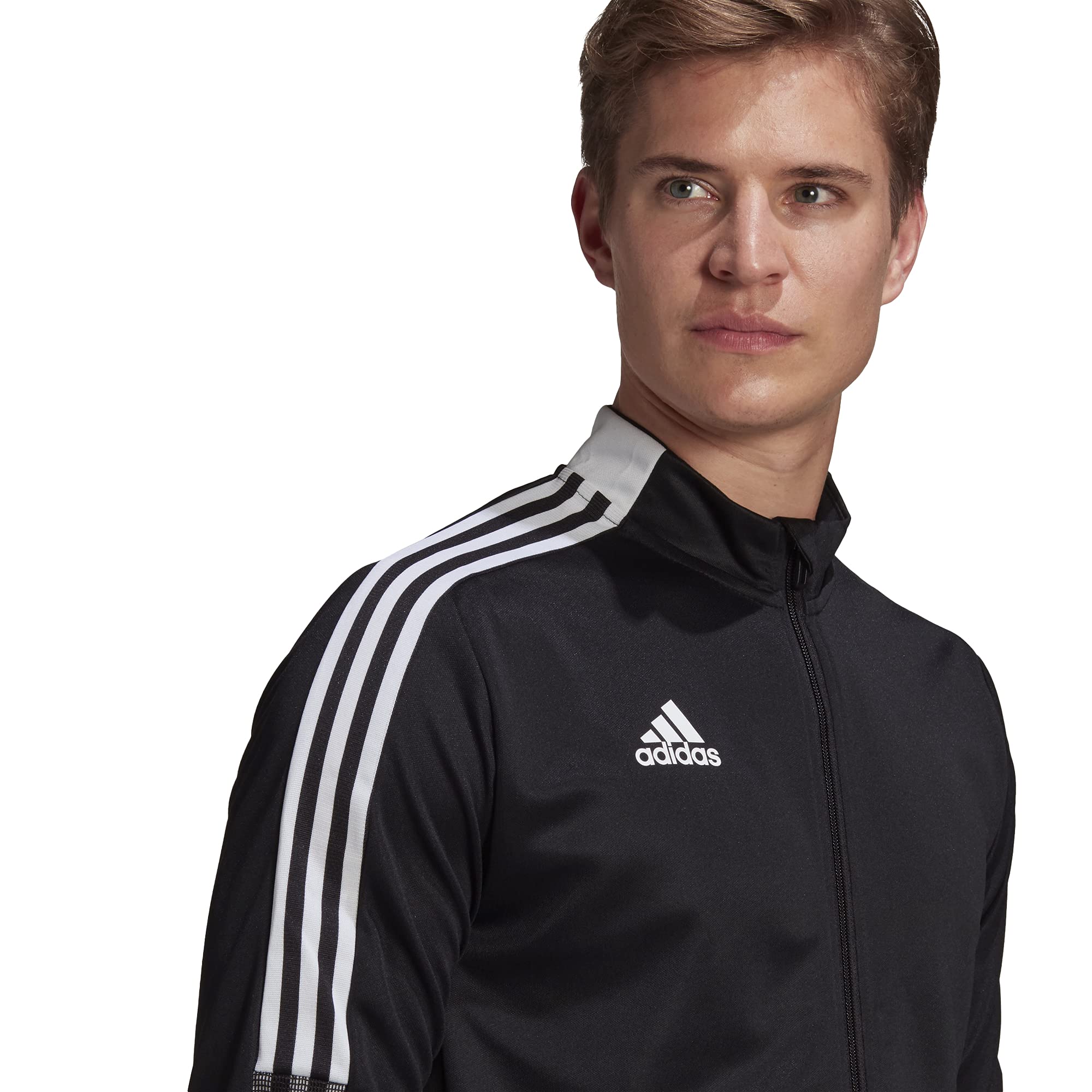 adidas Men's Tiro 21 Track Jacket, Black, X-Large Tall