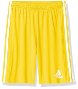 adidas boys squad 21 shorts team yellow/white medium