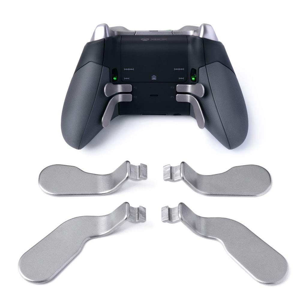 TOMSIN Xbox Elite Controller Series 1 Paddles Replacement,Xbox Elite 1 Controller Accessories,4 pcs Interchangeable Paddles,Metal Replacement Parts for Xbox One Elite Controller (Model 1698)