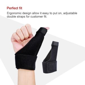 Thumb Spica Splint- Thumb Brace for Arthritis or Soft Tissue Injuries, Lightweight and Breathable, Stabilizing and not Restrictive, Fits Both Hands Stabilizing Thumb Brace