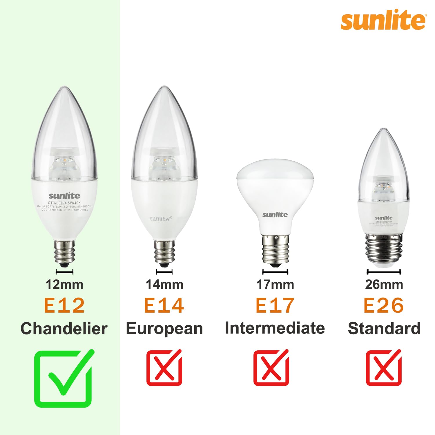 Sunlite 80757 LED G16.5 Filament Style Globe Light Bulb, 2.5 Watts (25W Equivalent), 250 lumens, Dimmable, Candelabra Base (E12), UL Listed, 3000K Warm White, 1 Count