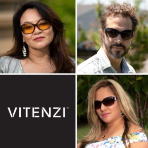 VITENZI Womens Polarized Sunglasses Trendy and Cool Retro Sun Glasses Vintage Cute Fashion Jackie O Oversized Shades Vittoria in Tortoise