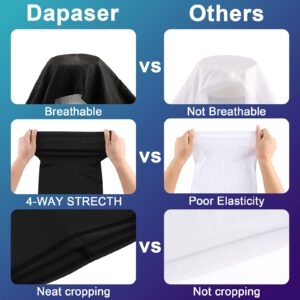 Dapaser 6 Pack Cooling Neck Gaiter Face Mask for Men Women Breathable Dust UV Protection Multifunctional Reusable Face Cover