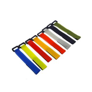 9 Pcs Bike Rack Straps Adjustable Bike Wheel Stabilizer Straps, Reusable Strap Stonger Grip with Gel for Bicycle Wheel Buckle, Wire Binding Tape (3 Colors, 1 x 23.6 Inches)