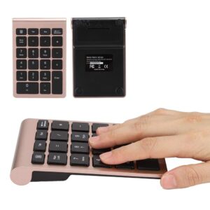 Pomya Bluetooth Number Pad, Numeric keypad,Portable 22Keys Numeric Keyboard,USB 2.4G Mini Keyboard for Laptop Desktop, PC, Pro,Notebook