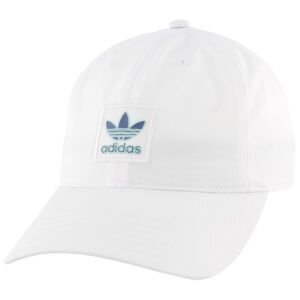 adidas originals women's originals sleek strapback, white, one size