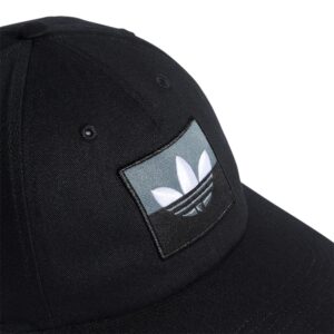 adidas Originals Men's Originals Slice Trefoil Strapback, Black/Blue Oxide/White, One Size