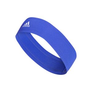 adidas alphaskin 2.0 elastic headband, collegiate royal blue/black, one size