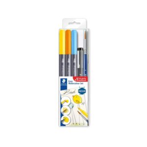 staedtler design journey 3001stb5-1 easy watercolour set, birds, black