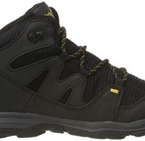 Jack Wolfskin MTN Attack 3 Texapore Mid K Hiking Boot, Black/Burly Yellow Xt, 11 US Unisex Big Kid