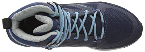 Jack Wolfskin Women's Force Striker Texapore Mid Hiking Shoe Boot, Dark Blue/Light Blue, 7.5