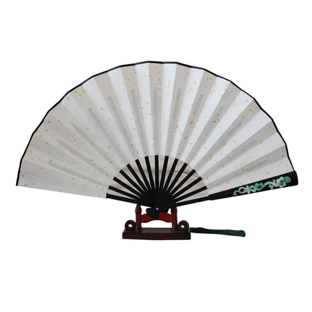 Liudan Folding Fan Fan Men and Women Folding Fan Hand-Painted Ancient Style Creative Men and Women Yuqing Kunlun Fan Costume Props Chinese Style Gift